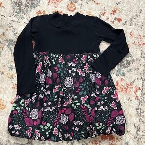Tea Floral Bubble Hem Dress